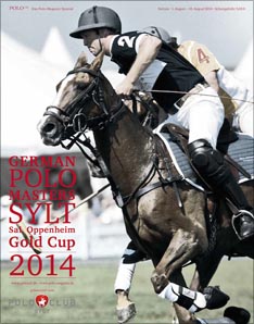 Titelbild des Turniermagazines des German Polo Masters Sylt 2014 des Poloclub Sylt