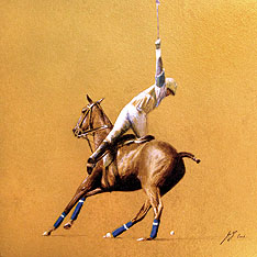Polo Painting by Michael Hotz
